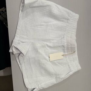 Z Supply white gauze shorts NWT